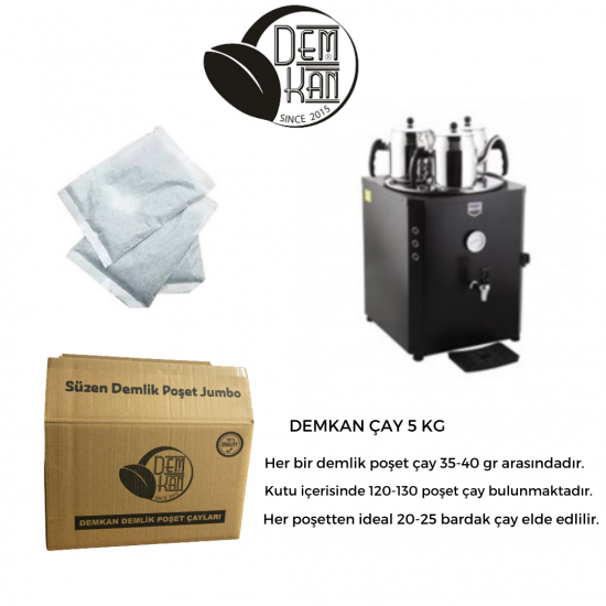 DEMKAN 5 KG DEMLİK POŞET ÇAY