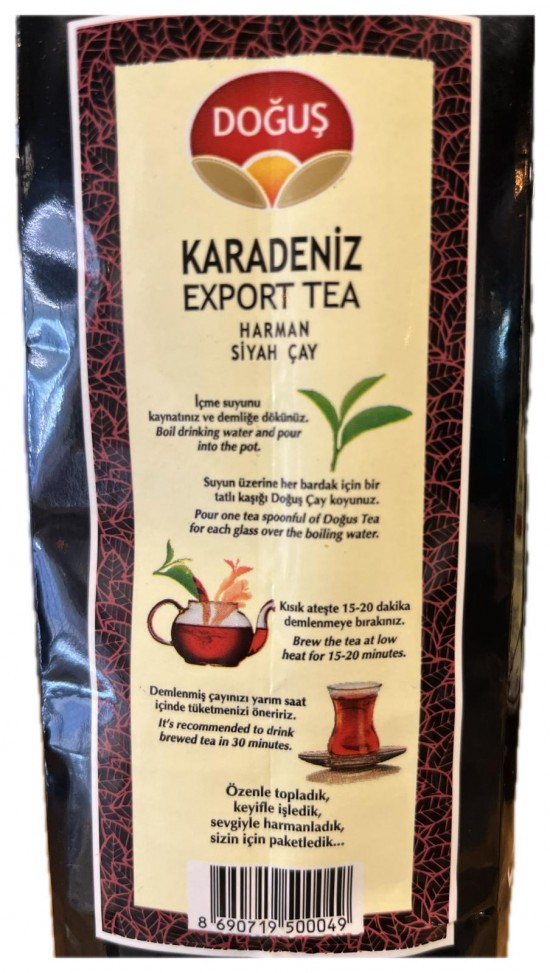 DOĞUŞ KARADENİZ EXPORT TEA (10x 500gr)