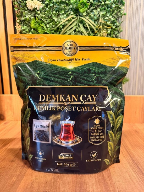 DEMKAN EV TİPİ (5GR) DEMLİK POŞET ÇAY 2'Lİ KAMPANYA (2*500GR)