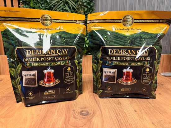 DEMKAN EV TİPİ (5GR) BERGAMOT AROMALI  DEMLİK POŞET ÇAY 2'Lİ KAMPANYA (2*500GR)