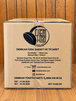 DEMKAN 10 KG (40GRLIK) DEMLİK POŞET ÇAY SADE