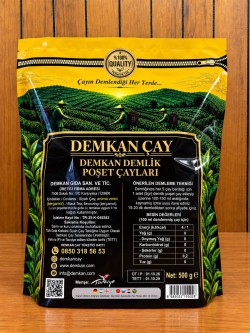DEMKAN EV TİPİ (5GR) BERGAMOT AROMALI  DEMLİK POŞET ÇAY 2'Lİ KAMPANYA (2*500GR)